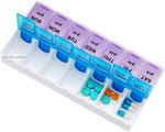 Weekly Pill Box Daily Organiser Medicine Tablet Storage Dispenser 7 Day Week UK