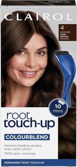 Clairol Root Touch-Up Permanent Hair Dye 4 Dark Brown (Packing May Vary)