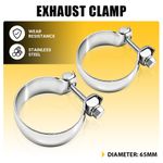 1~2x fits Mercedes-Benz Front Pipe Exhaust Clamp 65mm A0004901441, 0004901441 UK