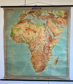 Vintage  1960’s School Map: Westermann Africa Wall Map
