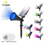 4/7 LED Solar Spot Lights Wall Outdoor Garden Yard Path Lamp Security Waterproof