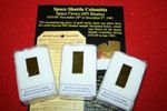 Piece of History medium display - NASA Shuttle Columbia STS09 space flown Mylar