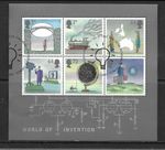 GB 2007 used set World of Invention, SG MS 2727, combined post