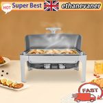 9L Stainless Steel Chafing Dish Large Capacity Food Warmer Container With Lid