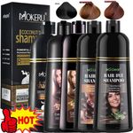Hair Dye Shampoo Natural Herbal Permanent Instant Dye Hair Color Shampoo 500ml