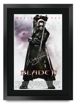 Blade Wesley Snipes Gift Idea Printed A3 Poster Signed Picture for Movie Fans