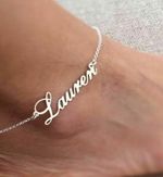 Personalized Anklet Bracelet Stainless Steel Foot Name Custom Chain Jewelry Cute