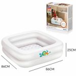 Portable Inflatable Baby Bath Tub For Shower 86cm Toddler Travel Bath 0-3 Years