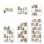 Spice Herb Rack Kitchen Cupboard Door Wall Storage Organiser 1-6 Tier Buckingham