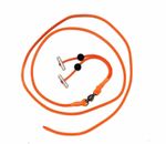 High Quality Falconry Bullet Jesses Made In UK X-Large Orange