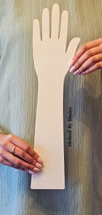 Acrylic Practice Henna Mehndi Hand, reusable, great to create content 