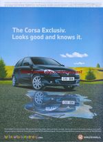 Vauxhall Corsa Exclusiv 2004 Magazine Advert #3482