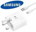 Official Genuine Samsung EP-TA200 UK Main Fast Charger Plug Adapter USB C Cable