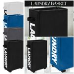 Water Resistant Laundry Basket Rolling Slim On Wheels Foldable Washing Hamper