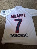 Nike PSG Mbappé 7 Away Football Shirt White Age 8 Yrs Short Sleeve