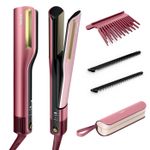 Shark SilkiPro Straight Hair Straightener + Dryer | Rose | REFURB | HT401UKPK