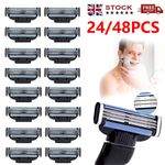 48Pcs· Razor Blades for Gillette MACH 3 Stainless- Steel Blades Replacments UK
