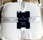 New Brooks Brothers White Chair Pads Set of 2 14.7 x 17 in Square With Ties
