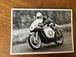 Original 1950`s  TT Races Press Photograph 6" x 4.5 "  John Surtees MV Agusta