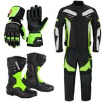 CE Motorcycle Suits Mens Motorbike Clothing Racing Waterproof Suit Leather Boots