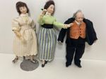 TLC REQUIRED VINTAGE ARTISAN DOLLS WITH GLUE OR DAMAGE DOLLS HOUSE DOLLS