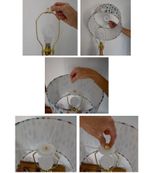 Lampshade bulb adaptor fitting ring