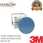 3M 33541 FLEXIBLE FOAM DISCS 150MM BOX OF 20 -  P1000  -  BLENDING DISC PREP
