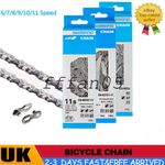 Shimano 6/7/8/9/10/11 speed chain HG54/95/701 Deore MTB road bike 116 link UK