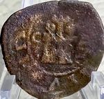 Genuine 1602-1620 Coin King Philip Renaissance Period Spanish Pirate 4 Maravedis