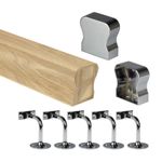 Oak HR Wall Mounted Handrail Kit – Complete Set for Safe & Stylish Support