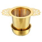 1 Pcs Tea Infuser Filter Tea Strainer for Loose Leaf Tea, Titanium