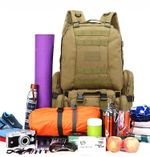 55L Military Tactical Backpack Molle Army Rucksack Camping Hiking Bag Free Gift