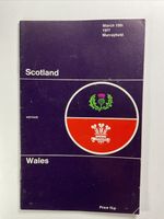 Scotland v Wales;  Rugby Union, 19th March 1977 @ Murrayfield