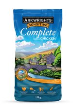 Arkwrights Sensitive Complete Dry Dog Food 15kg with extra Chicken Wheat-Free