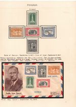 1948 Panama FDR Memorial Set FDC on Exhibit Page