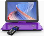 Boifun 17.5'' Portable DVD Player with 15.6" Large HD Swivel Screen, 6 Hours Rec