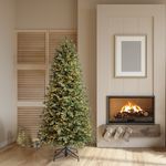 Aspen 6.5ft Slim Pre-Lit Artificial Christmas Tree 1200 Colour Changing LED"