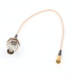 SMB Female to BNC Female Adapter Connector RG316 Coaxial Cable 30cm