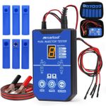 Fuel Injector Tester Cleaner Adapter 8 Pulse Modes DIY Cleaning Tool Kit 12V/5V