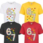 Kids Boys Girls 67 Maths Numbers Day 2026 Fun School Childrens T-Shirt Tee Top
