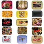 RAW Metal Rolling Trays - Mini, Small and Large - Various Designs + NEW DESIGNS