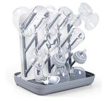 Baby Bottle Drying Rack: Large Vertical Bottle Dryer Rack Holder - Space Saving