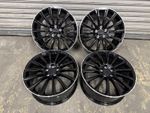 19" AMG TURBINE STYLE ALLOY WHEELS GLOSS BLACK  5x112 FIT MERCEDES C E CLASS