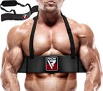 RDX Arm Blaster Curl, Bicep Curl Bar Isolator Lifting Barbell Curl Bar Support