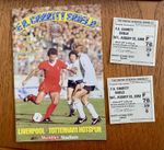 1982 Charity Shield Programme Liverpool v Spurs Plus 2 Tickets