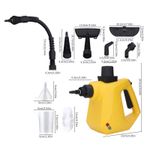 Steam Cleaner 250ml Capacity High Temperature Steam Cleaning Machine With 9