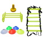Woodworm Cricket Coaches Training / Fitness / Agility Set with Ladder, Tees, ETC