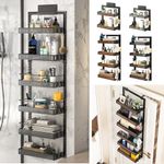 Wall Mounted Tall 2-6 Tier Bathroom Storage Shelf Rack Caddy Organizer Tidy Unit