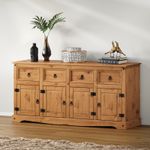 Corona Sideboard Large 4 Door 4 Drawer by Mercers Furniture®
