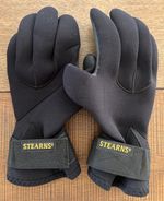 Stearns Very Black Neoprene Gloves Size Small Good Condition